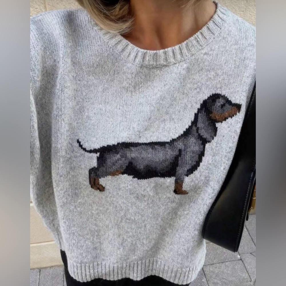Boutique Dachshund Knit Sweater, Various Colors/Sizes NWOT - Picture 5 of 10